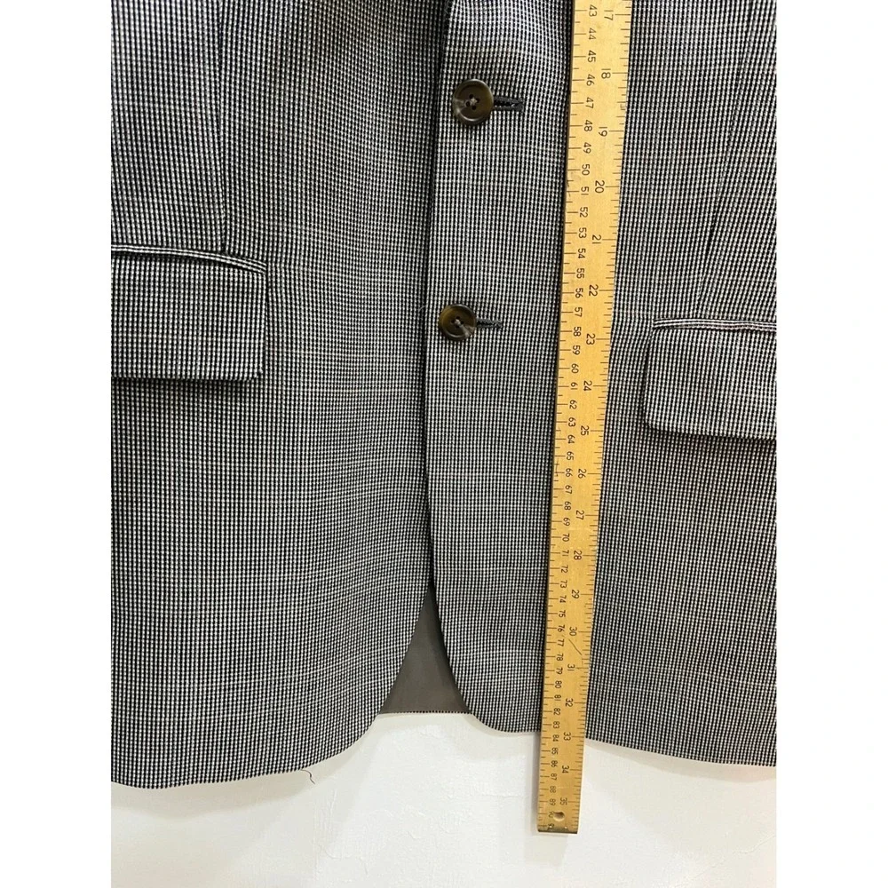 Lauren Ralph Lauren‎ Blazer Mens 42R Grey Silk Wool Sport Coat Made in Canada